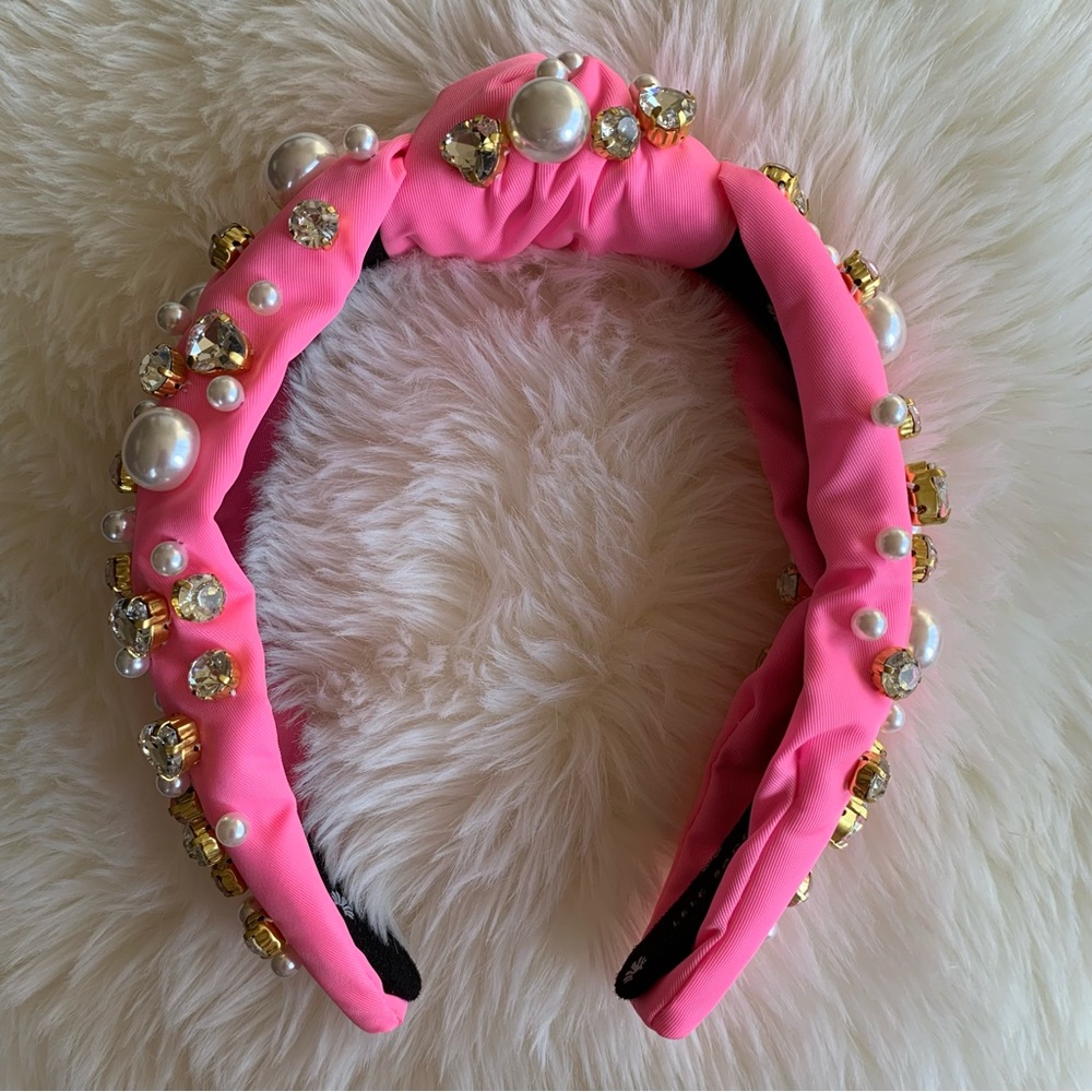 EUC LeLe Sedoughi x Stoney Clover Lane Bubblegum Embellished Headband